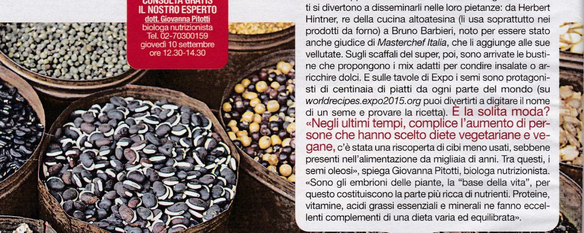 Rassegna stampa - giovanna pitotti biologo nutrizionista